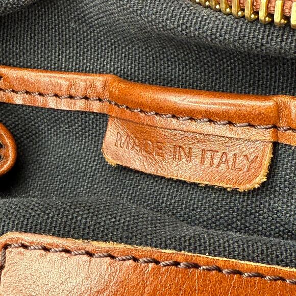 COA  Burberry Haymarket Check Tote Bag Leather Trim Italy Shoulder Crossbody - Picture 7 of 16